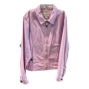 L.L.Bean Women’s Classic Utility Jacket‎ - XL - Lilac Pink - 100% Cotton